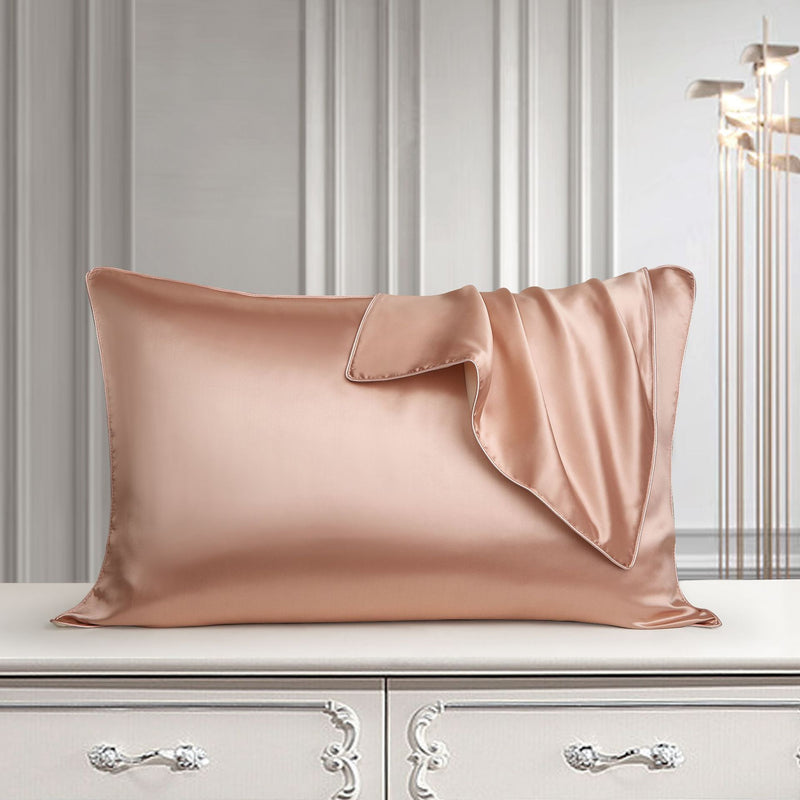 Funda de almohada de seda Funda de almohada de seda pura Funda de almohada de seda real Funda de almohada de seda natural
