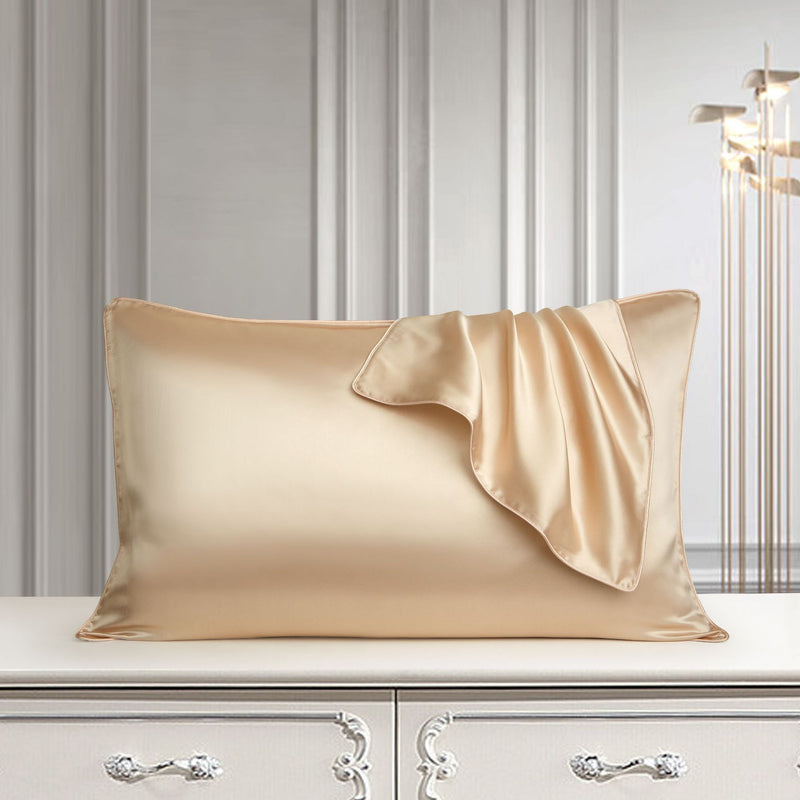 Funda de almohada de seda Funda de almohada de seda pura Funda de almohada de seda real Funda de almohada de seda natural