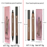 Double-tip eyebrow pencil eyeliner