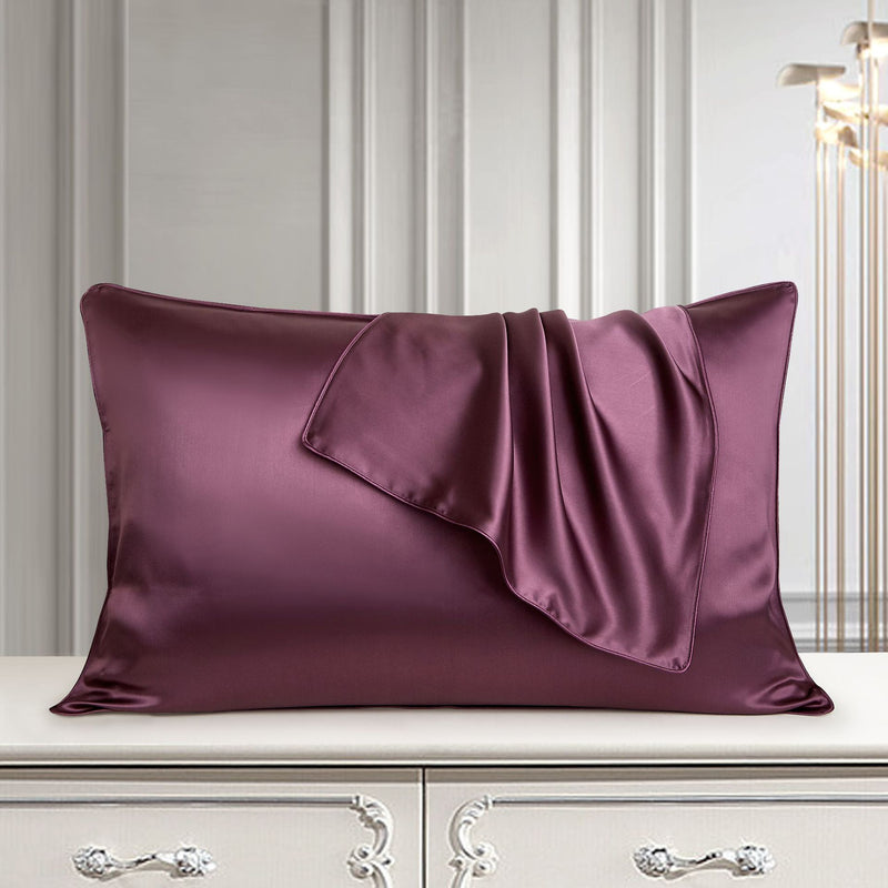 Funda de almohada de seda Funda de almohada de seda pura Funda de almohada de seda real Funda de almohada de seda natural