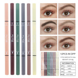 Ultra-fine Double-headed Eyeliner Eyebrow Pencil Rotatable