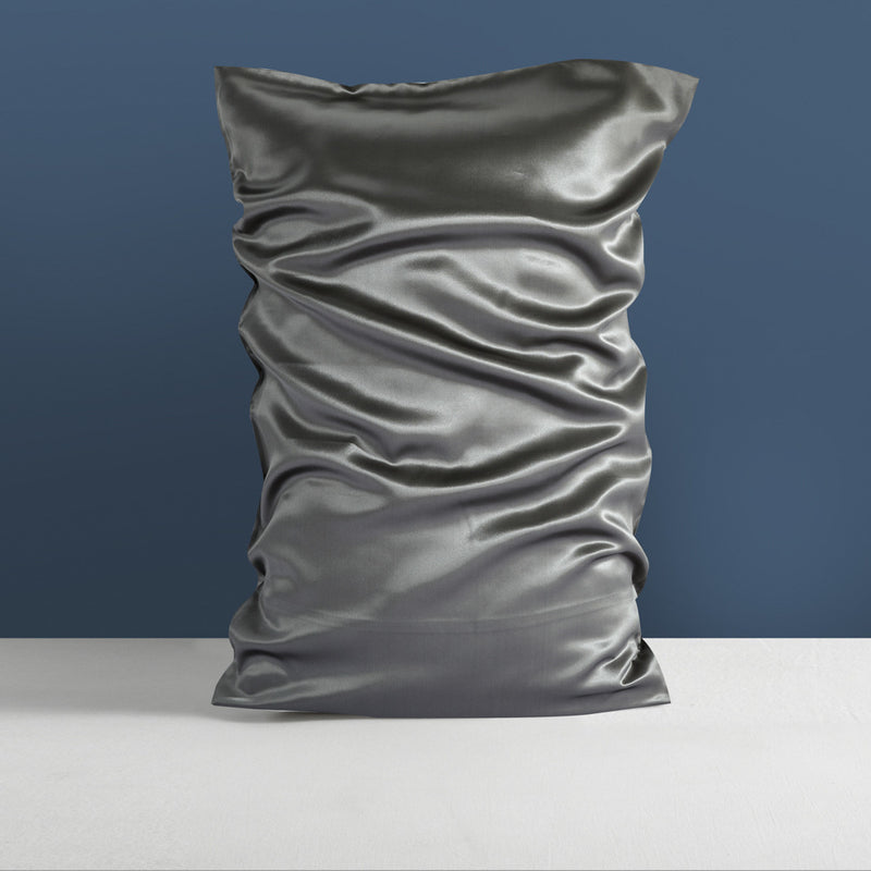 Funda de almohada de seda de doble cara para dormir pesada de seda