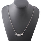 Retro Simple Lunar Eclipse Alloy Pendant Necklace