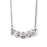 Retro Simple Lunar Eclipse Alloy Pendant Necklace