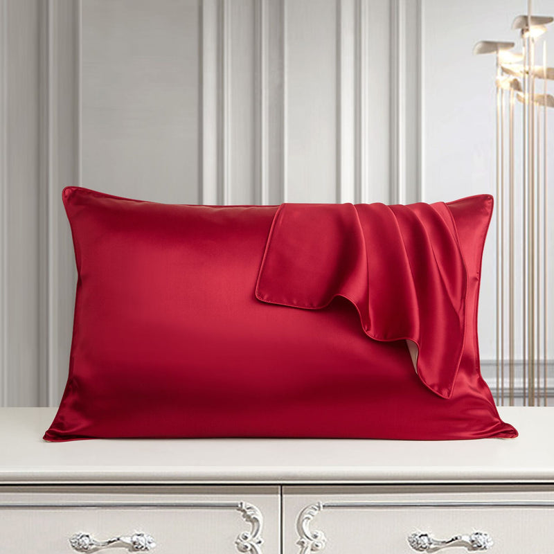 Funda de almohada de seda Funda de almohada de seda pura Funda de almohada de seda real Funda de almohada de seda natural