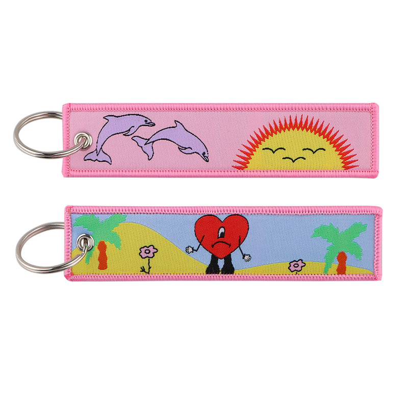 Moon Eclipse Weaving Mark Keychain Lanyard
