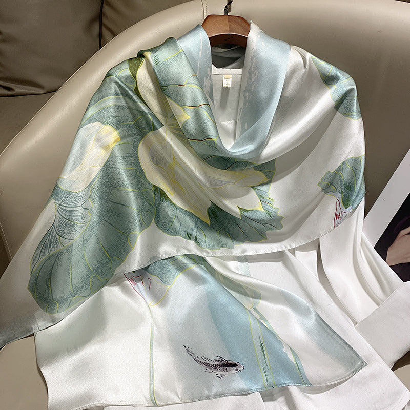 Bufanda larga de seda de alta gama de Hangzhou Silk
