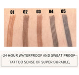Double-tip eyebrow pencil eyeliner