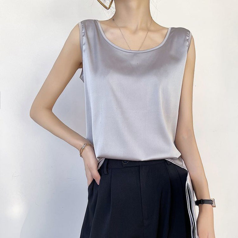 Camisola de seda para mujer de satén de seda