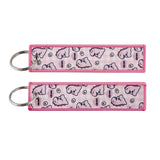 Moon Eclipse Weaving Mark Keychain Lanyard