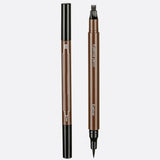 Double-tip eyebrow pencil eyeliner