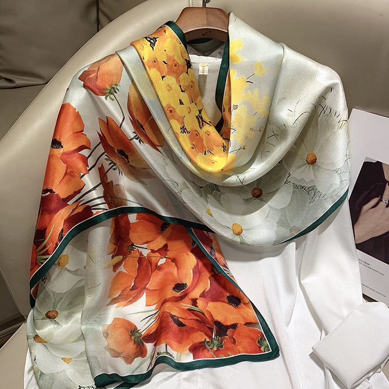 Bufanda larga de seda de alta gama de Hangzhou Silk