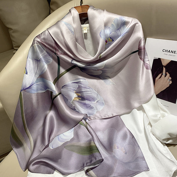 Bufanda larga de seda de alta gama de Hangzhou Silk
