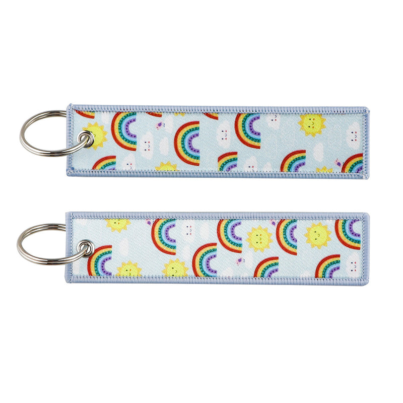 Moon Eclipse Weaving Mark Keychain Lanyard