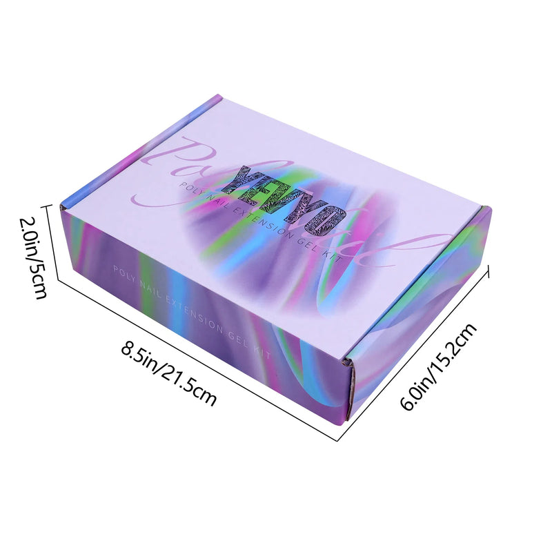Poly Gel Nail Kit Poly Nail Gel Kit With UV Lamp For Beginners With Anything With Gel Extension Nail Kit With Slip Solution