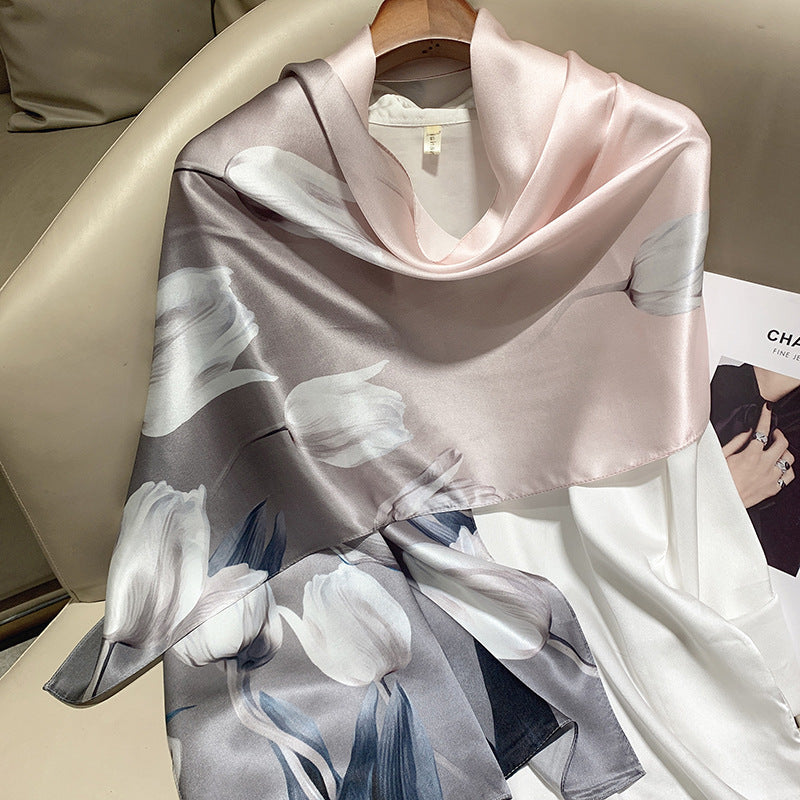 Bufanda larga de seda de alta gama de Hangzhou Silk