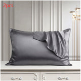 Funda de almohada de seda Funda de almohada de seda pura Funda de almohada de seda real Funda de almohada de seda natural