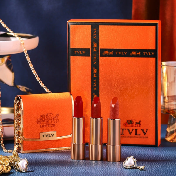 Lápiz labial suave de tres colores Silk Mist 