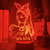 Luz nocturna colorida 3D de la cantante Ariana