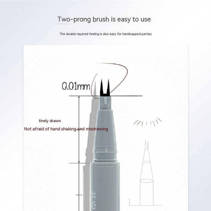Eyelash Two-claw Eyeliner Eyebrow Pencil Two Claw Eyeliner 2-claw Pen Fork Lower Eyelash Eyeliner