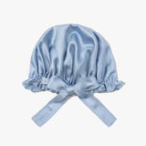 Gorro de dormir ajustable de seda con lazo de seda