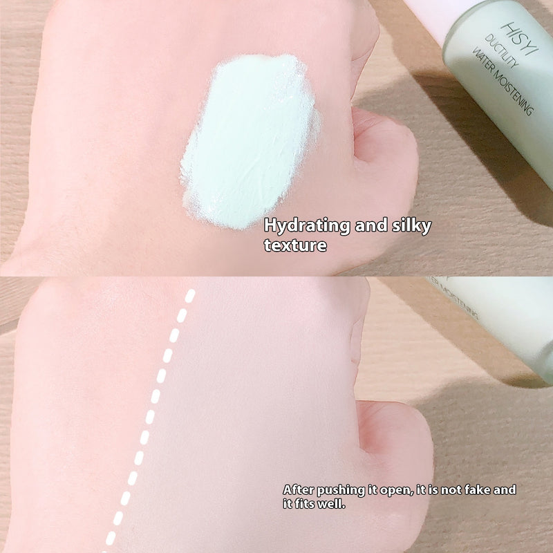 Prebase de maquillaje HISYI Silky Clear, prebase de maquillaje iluminadora, no es fácil de maquillar.