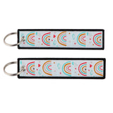 Moon Eclipse Weaving Mark Keychain Lanyard