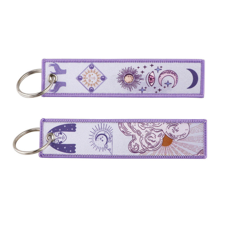 Moon Eclipse Weaving Mark Keychain Lanyard