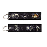 Moon Eclipse Weaving Mark Keychain Lanyard