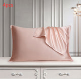 Funda de almohada de seda Funda de almohada de seda pura Funda de almohada de seda real Funda de almohada de seda natural