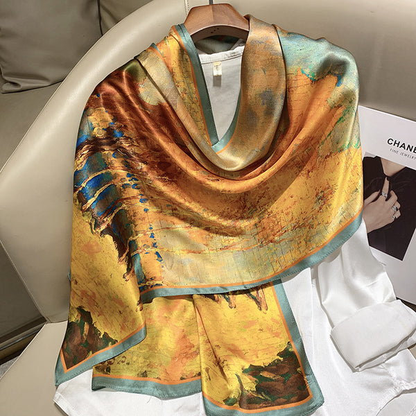 Bufanda larga de seda de alta gama de Hangzhou Silk