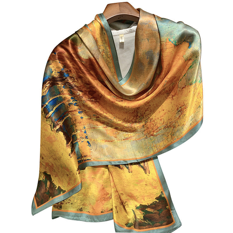 Bufanda larga de seda de alta gama de Hangzhou Silk