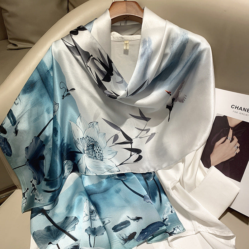 Bufanda larga de seda de alta gama de Hangzhou Silk